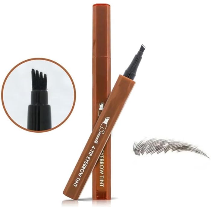 Liquid Eyebrow Pen, Waterproof Microblading Eyebrow Pencil with a Micro-Fork Tip Applicator, Creates Natural Looking Brows Effortlessly-DARK BROWN - Image 3